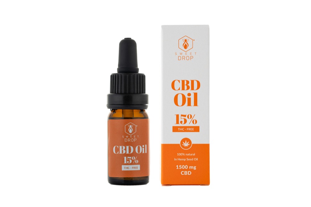 Sweet Drop 15% CBD aliejus 1500 mg, 10 ml
