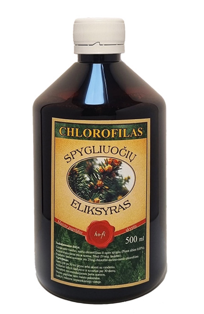 Chlorofilas – Spygliuočių Eleksyras, 500 ml