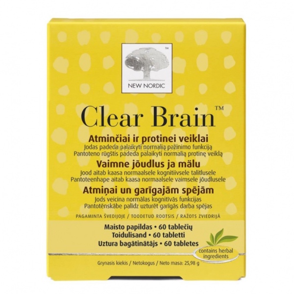 Clear Brain Tabletės, N60