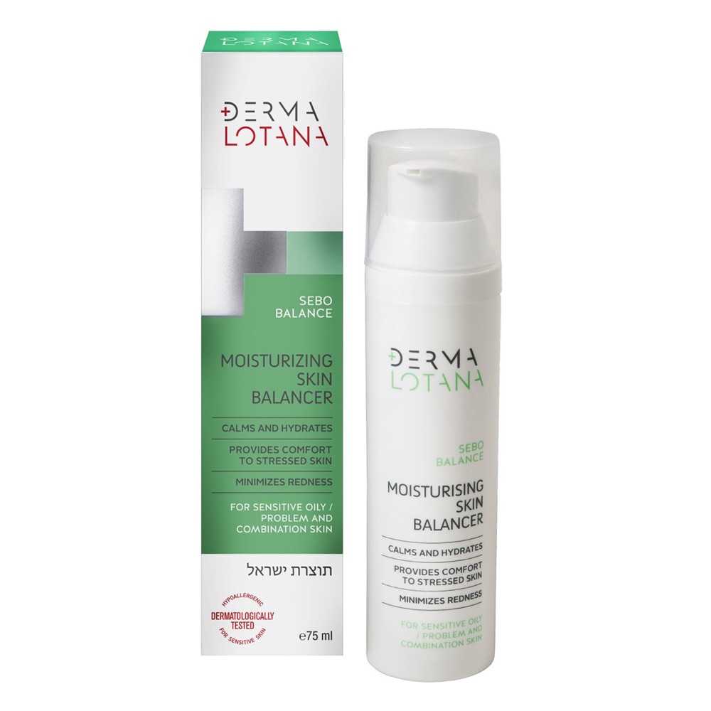 Derma Lotana Sebo Balance Balansuojamasis Drėkiklis, 75 ml