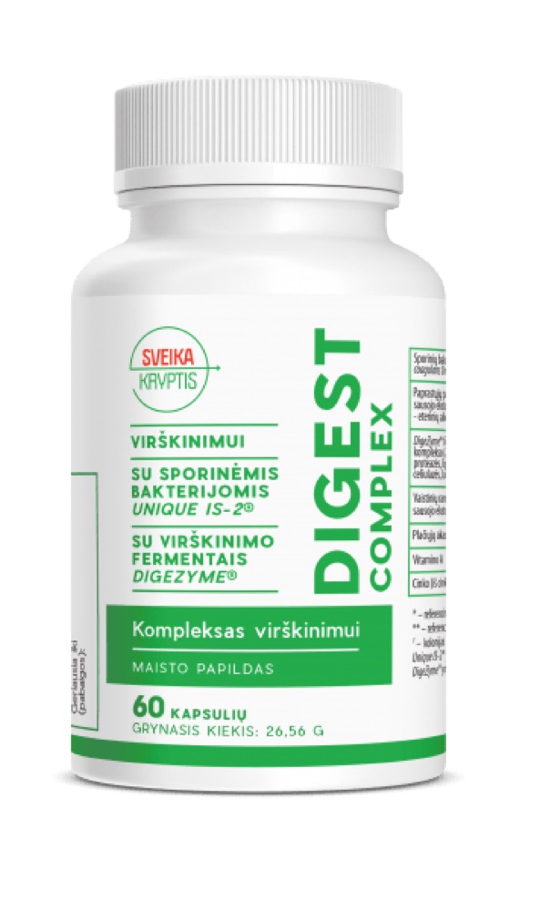 Sveika kryptis Digest Complex kapsulės N60